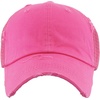 image:imageFunky Junque Messy Bun Ponytail Cap Distressed Trucker Baseball HatPink