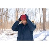 image:imageFunky Junque Winter Fisherman Beanie Mens Short Cuffed SkullcapBurgundy  Solid