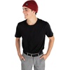 image:imageFunky Junque Winter Fisherman Beanie Mens Short Cuffed SkullcapBurgundy  Solid