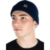 image:imageFunky Junque Winter Fisherman Beanie Mens Short Cuffed SkullcapNavy  Solid