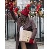 image:imageFunky Junque Winter Hat and Gloves for Women  Oversized Winter Hat amp Gloves Cozy Knit Slouchy Beanie Set for Cold WeatherCandy Pink