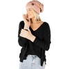 image:imageFunky Junque Winter Hat and Gloves for Women  Oversized Winter Hat amp Gloves Cozy Knit Slouchy Beanie Set for Cold WeatherIndi Pink