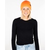 image:imageFunky Junque Womens Cozy Winter Beanie  Ultra Soft Knit Boucle Hat  Warm amp StylishNeon Orange  No Pom