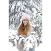 image:imageFunky Junque Womens Soft Chenille Beanie  Warm Stretchy Knit Winter Hat with BowsChenille Bow  Mint