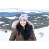 image:imageFunky Junque Womens Soft Chenille Beanie  Warm Stretchy Knit Winter Hat with BowsMini Velvet Bows  Lavender