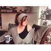 image:imageFunky Junque Womens Warm Knit Headband with Diagonal Stripes for All SeasonsBurgundy
