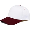 Burgundy/White