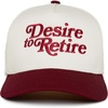 Desire to Retire - Burgundy/Beige