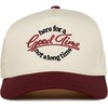 Here for a Good Time Not a Long Time - Burgundy/Beige