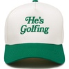 He's Golfing - Kelly Green/Beige