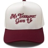 My Therapist Gave Up - Burgundy/Beige