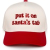 Put It on Santa's Tab - Beige/Red