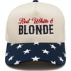Red White & Blonde - Start Print - Navy/Beige