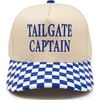Tailgate Captain - Checker Print - Royal Blue/Beige