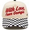 With Love  from Georgia - Checker Print - Black/Beige
