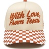 With Love  from Texas - Checker Print - Orange/Beige