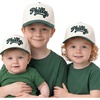 image:imageFunky Junque Infant Toddler amp Kid Vintage TwoTone Embroidered Trucker Hat 3 Pack Bundle  Philly Cursive  GreenBeige