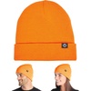 image:imageFunky Junque Knit Beanie  Soft Winter Hat amp Skull Cap Toboggan for Men and Women Warm Stretchy Cold Weather HatsNeon Orange