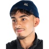 image:imageFunky Junque Winter Fisherman Beanie Mens Short Cuffed SkullcapNavy  Solid