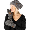 image:imageFunky Junque Winter Hat and Gloves for Women  Oversized Winter Hat amp Gloves Cozy Knit Slouchy Beanie Set for Cold WeatherFour Color Mix  31