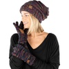 image:imageFunky Junque Winter Hat and Gloves for Women  Oversized Winter Hat amp Gloves Cozy Knit Slouchy Beanie Set for Cold WeatherFour Color Mix  32