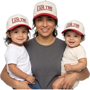 image:imageFunky Junque Adult Infant amp Todder Vintage TwoTone Embroidered Trucker Hat 3 Pack Bundle  Houston I Am The Problem  RedBeige
