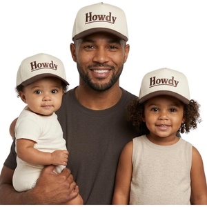 image:imageFunky Junque Adult Infant amp Todder Vintage TwoTone Embroidered Trucker Hat 3 Pack Bundle  Howdy  BrownBeige