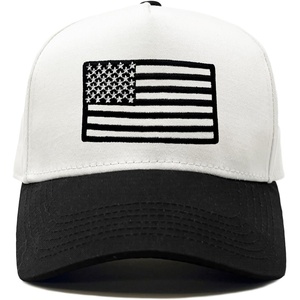 image:imageFunky Junque Adult Trucker Snapback Hat 2Tone Baseball CapAmerican Flag  WhiteBlack