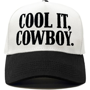 image:imageFunky Junque Adult Trucker Snapback Hat 2Tone Baseball CapCool It  Cowboy  WhiteBlack