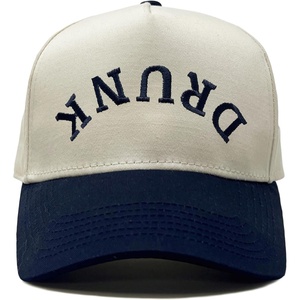image:imageFunky Junque Adult Trucker Snapback Hat 2Tone Baseball CapDrunk Upside Down  NavyBeige