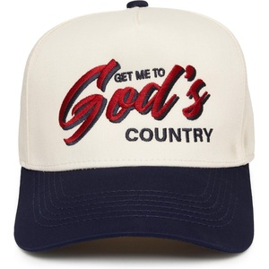 image:imageFunky Junque Adult Trucker Snapback Hat 2Tone Baseball CapGet Me to Gods Country  NavyBeige