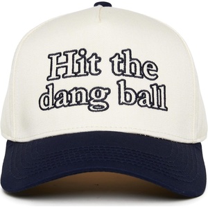 image:imageFunky Junque Adult Trucker Snapback Hat 2Tone Baseball CapHit the Dang Ball  NavyBeige