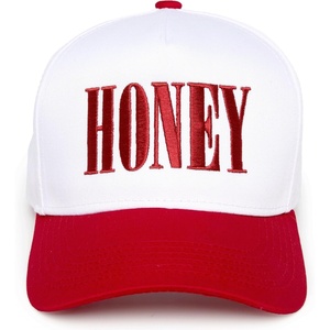 image:imageFunky Junque Adult Trucker Snapback Hat 2Tone Baseball CapHoney  WhiteRed