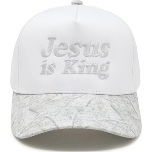 image:imageFunky Junque Adult Trucker Snapback Hat 2Tone Baseball CapJesus is King  Wood CamoWhite