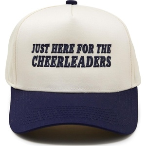 image:imageFunky Junque Adult Trucker Snapback Hat 2Tone Baseball CapJust Here for the Cheerleaders  NavyBeige