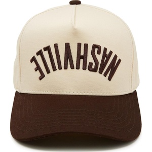 image:imageFunky Junque Adult Trucker Snapback Hat 2Tone Baseball CapNashville Upside Down  BrownBeige