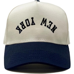 image:imageFunky Junque Adult Trucker Snapback Hat 2Tone Baseball CapNew York Upside Down  NavyBeige