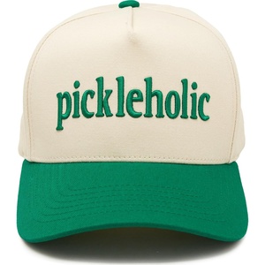 image:imageFunky Junque Adult Trucker Snapback Hat 2Tone Baseball CapPickleholic  Kelly GreenBeige