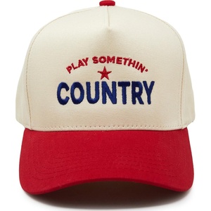 image:imageFunky Junque Adult Trucker Snapback Hat 2Tone Baseball CapPlay Somethin Country  RedBeige