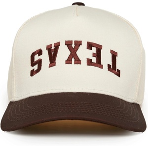image:imageFunky Junque Adult Trucker Snapback Hat 2Tone Baseball CapTexas Upside Down  BrownBeige