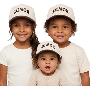 image:imageFunky Junque Infant Todder amp Kid Vintage TwoTone Embroidered Trucker Hat 3 Pack Bundle  Rowdy Upside Down  BeigeBrown