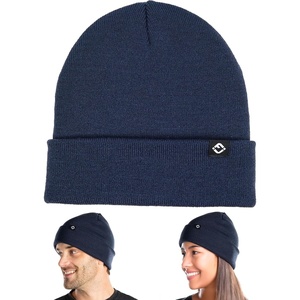 image:imageFunky Junque Knit Beanie  Soft Winter Hat amp Skull Cap Toboggan for Men and Women Warm Stretchy Cold Weather HatsNavy