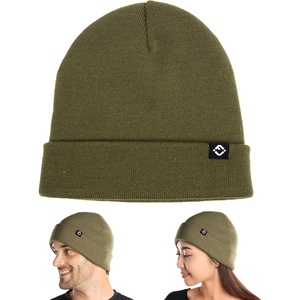 image:imageFunky Junque Knit Beanie  Soft Winter Hat amp Skull Cap Toboggan for Men and Women Warm Stretchy Cold Weather HatsOlive