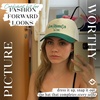 image:imageFunky Junque Corduroy Trucker HatSlow Morning Club  GreenBeige