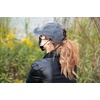image:imageFunky Junque Criss Cross Ponytail Baseball Cap for Women  Messy Bun Hat with Side Button Distressed amp Solid Styles2 Pack Grey  Camo Black