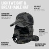 image:imageFunky Junque Criss Cross Ponytail Baseball Cap for Women  Messy Bun Hat with Side Button Distressed amp Solid StylesCamo Black
