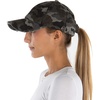 image:imageFunky Junque Criss Cross Ponytail Baseball Cap for Women  Messy Bun Hat with Side Button Distressed amp Solid StylesCamo Grey