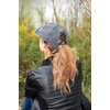 image:imageFunky Junque Criss Cross Ponytail Baseball Cap for Women  Messy Bun Hat with Side Button Distressed amp Solid StylesCamo Olive