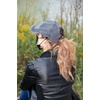 image:imageFunky Junque Criss Cross Ponytail Baseball Cap for Women  Messy Bun Hat with Side Button Distressed amp Solid StylesForest Green
