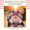 image:imageFunky Junque Double Pom Pom Baby Beanie  Newborn Girl Winter Hat 012 Months Cute Cozy Knit Infant Beanies for Cold WeatherLavender  Double Pom